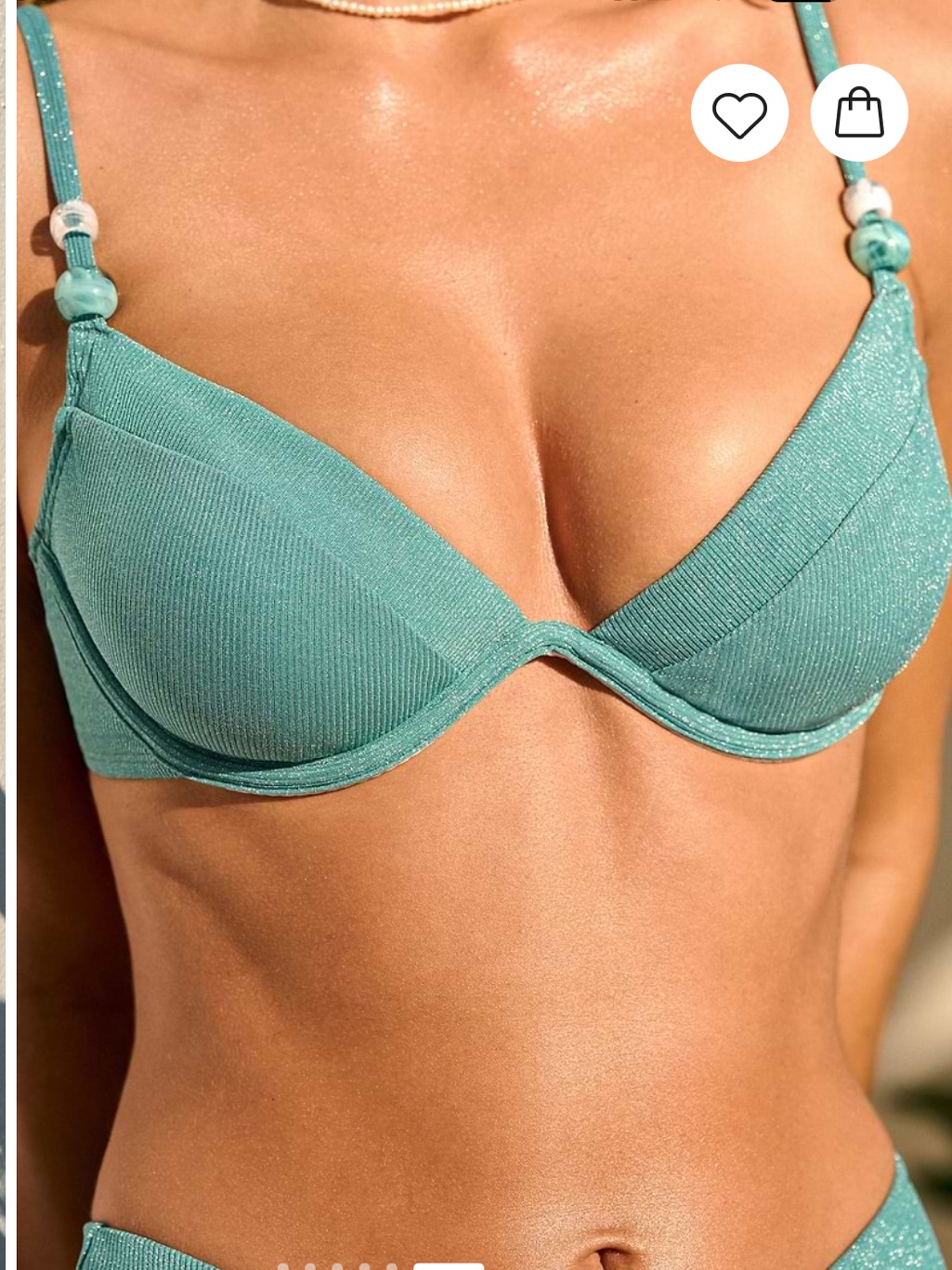 Cupshe Seafoam Green Underwire Bikini Set